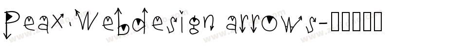Peax Webdesign arrows字体转换